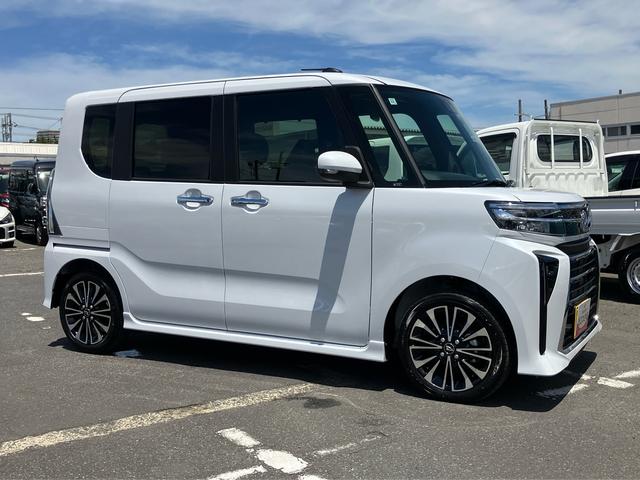 タントカスタムＲＳターボエンジン　１５インチアルミ　バックカメラ　両側電動スライドドア　シートヒーター　電動駐車ブレーキ　ＬＥＤライト＆フォグ　上下２段調節式デッキボード　コーナーセンサー　衝突被害軽減ブレーキ（千葉県）の中古車