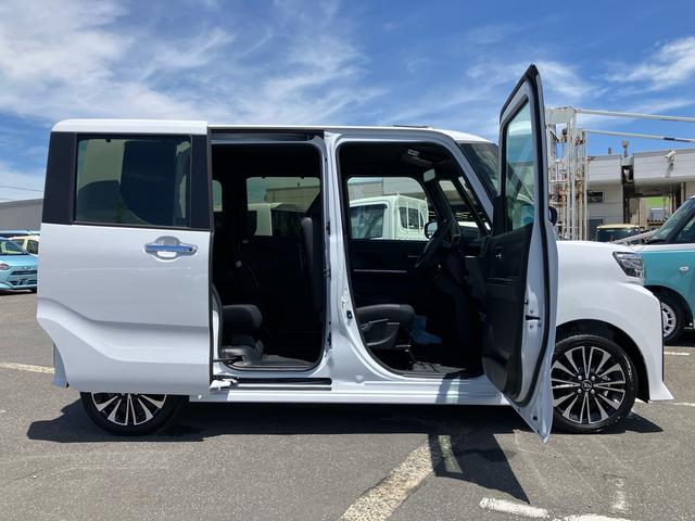 タントカスタムＲＳターボエンジン　１５インチアルミ　バックカメラ　両側電動スライドドア　シートヒーター　電動駐車ブレーキ　ＬＥＤライト＆フォグ　上下２段調節式デッキボード　コーナーセンサー　衝突被害軽減ブレーキ（千葉県）の中古車