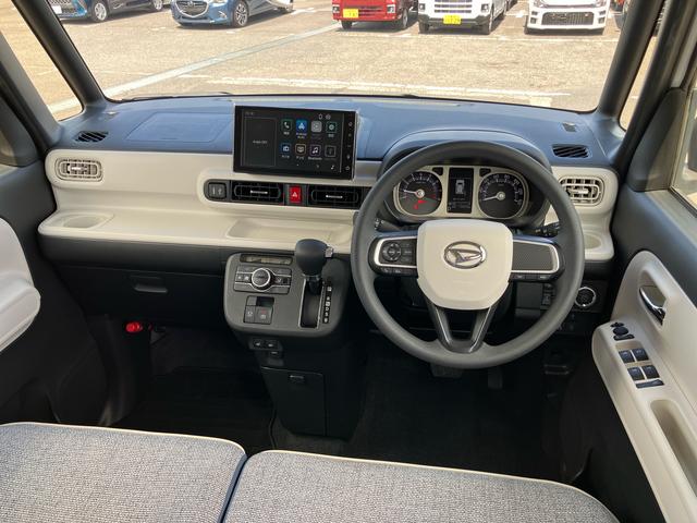 ムーヴキャンバスストライプスＧＬＥＤヘッド／フォグランプ　９インチＤＳＰオーディオ／ＤＴＶ／ＢＴ／バックカメラ／ＵＳＢ／ＨＤＭＩ　　スマホワイヤレス充電器　両側パワースライドドア　前席シートヒーター　電動駐車ブレーキ（千葉県）の中古車