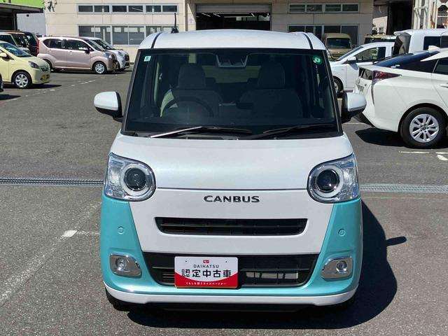 ムーヴキャンバスストライプスＧ衝突被害軽減ブレーキ　Ｂカメラ　ＬＥＤヘッドランプ＆ＬＥＤフォグランプ　オートライト＆オートハイビーム　両側電動スライドドア　シートヒーター　電動駐車ブレーキ　ホッとカップホルダー　置きラクＢＯＸ（千葉県）の中古車