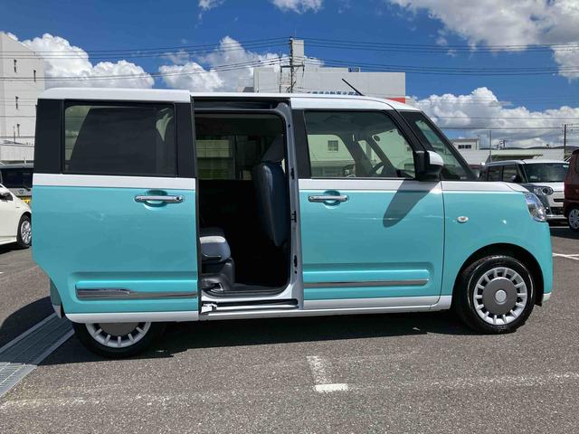 ムーヴキャンバスストライプスＧ衝突被害軽減ブレーキ　Ｂカメラ　ＬＥＤヘッドランプ＆ＬＥＤフォグランプ　オートライト＆オートハイビーム　両側電動スライドドア　シートヒーター　電動駐車ブレーキ　ホッとカップホルダー　置きラクＢＯＸ（千葉県）の中古車