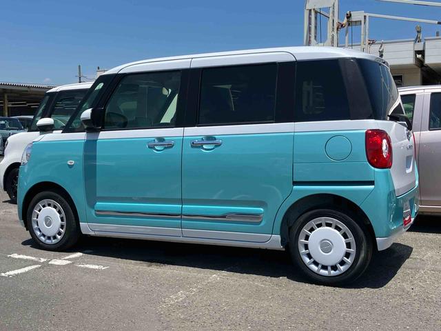 ムーヴキャンバスストライプスＧターボ９型ディスプレイオーディオ／ＢＴ／ＴＶ／バックカメラ／ステアリングスイッチ　ワイヤレス充電　両側パワスラ　ＬＥＤヘッドライト＆フォグランプ　シートヒーター　保温カップホルダー　衝突被害軽減ブレーキ（千葉県）の中古車