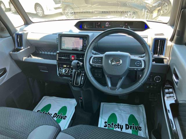タントカスタムＲＳセレクションターボ車　純正メモリーナビ　ＣＤ　ＤＶＤ　ＥＴＣ　ドライブレコーダー　衝突回避支援ブレーキ　誤発進抑制装置　両側電動スライドドア　プッシュボタンスタート　スマートキー　盗難防止装置イモビライザー（千葉県）の中古車