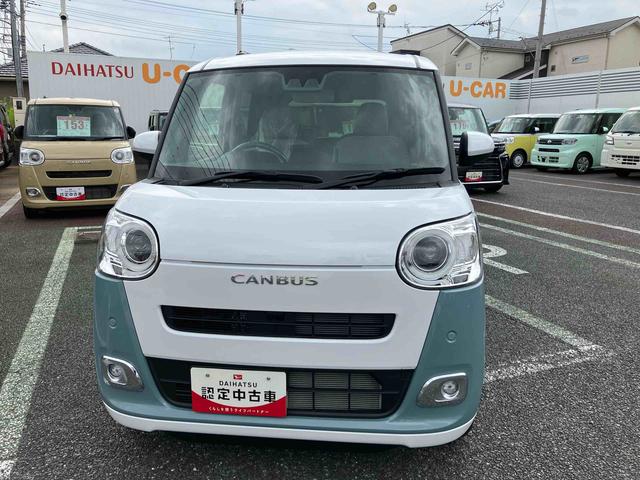 ムーヴキャンバスストライプスG エコアイドル非装着車社外7インチナビ/バックカメラ/ステアリングスイッチ/左右シートヒーター/電動パーキングブレーキ/運転席上下アジャスター/左右パワースライドドア/キーフリーシステム/アイドリングストップレス(千葉県)の中古車