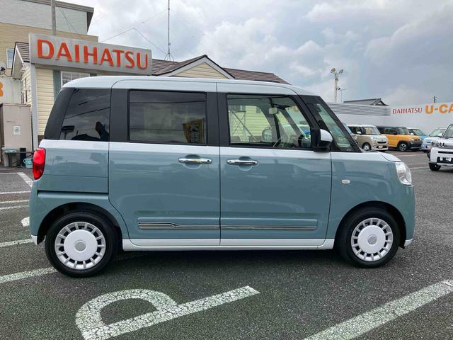 ムーヴキャンバスストライプスG エコアイドル非装着車社外7インチナビ/バックカメラ/ステアリングスイッチ/左右シートヒーター/電動パーキングブレーキ/運転席上下アジャスター/左右パワースライドドア/キーフリーシステム/アイドリングストップレス(千葉県)の中古車