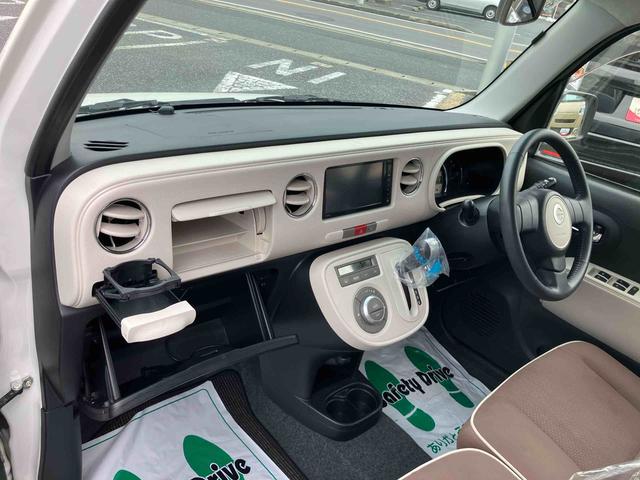 ミラココアココアプラスＸスペシャルコーデ７インチナビ／オートエアコン／カーペットマット／バイザー／運転席上下アジャスター／電動格納ミラー／ドアミラーターンランプ／キーフリーシステム／アイドリングストップ／レザーハンドル／スカッフプレート（千葉県）の中古車