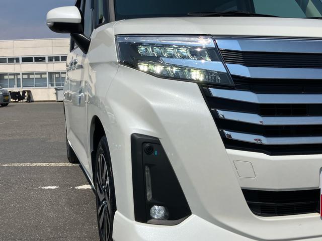 ルーミーカスタムＧ　４ＷＤ９型ナビ／ＢＴ／ＴＶ／ＤＩＳＣ／全周囲カメラ／ステアスイッチ　前後ドラレコ　ＥＴＣ２．０　両側パワスラ　ＬＥＤヘッド＆フォグランプ　クルコン　１４インチアルミ　シートヒーター　衝突被害軽減ブレーキ（千葉県）の中古車