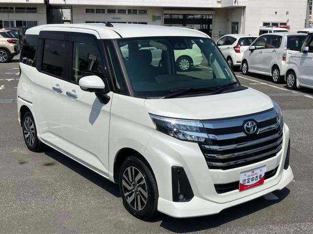 ルーミーカスタムＧ　４ＷＤ９型ナビ／ＢＴ／ＴＶ／ＤＩＳＣ／全周囲カメラ／ステアスイッチ　前後ドラレコ　ＥＴＣ２．０　両側パワスラ　ＬＥＤヘッド＆フォグランプ　クルコン　１４インチアルミ　シートヒーター　衝突被害軽減ブレーキ（千葉県）の中古車