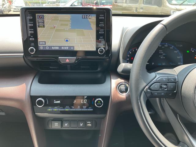 ヤリスクロスＺナビ／ＤＩＳＣ／ＤＴＶ／ＢＴ／ＵＳＢ／全周囲Ｍ　ドライブレコーダー　ＥＴＣ　運転席電動シート／前席シートヒーター　ＭＴモード付ＣＶＴ　アダプティブクルーズコントロール　電動駐車ブレーキ（千葉県）の中古車