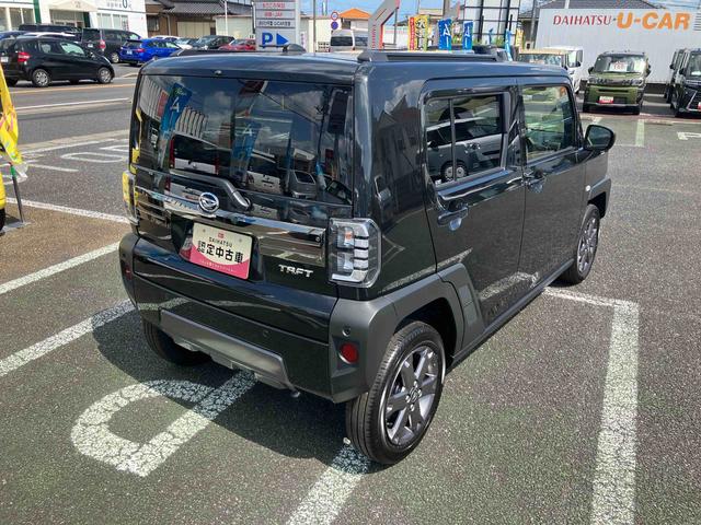 タフトＧターボ　ダーククロムベンチャーターボ／オートエアコン／左右シートヒーター／電動パーキングブレーキ／運転席上下アジャスター／バックカメラ／アルミホイール／ラバーマット／キーフリーシステム／ＬＥＤヘッドライト（千葉県）の中古車