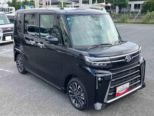 タントカスタムＲＳターボエンジン　１５インチアルミ　バックカメラ　両側電動スライドドア　シートヒーター　電動駐車ブレーキ　ＬＥＤライト＆フォグ　上下２段調節式デッキボード　コーナーセンサー　衝突被害軽減ブレーキ（千葉県）の中古車