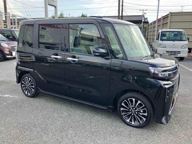 タントカスタムＲＳターボエンジン　１５インチアルミ　バックカメラ　両側電動スライドドア　シートヒーター　電動駐車ブレーキ　ＬＥＤライト＆フォグ　上下２段調節式デッキボード　コーナーセンサー　衝突被害軽減ブレーキ（千葉県）の中古車