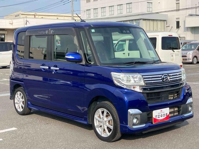 タントカスタムＸ　ＳＡIII衝突被害軽減ブレーキ　横滑り防止装置　ＬＥＤヘッドライト＆フォグ　オートライト＆オートハイビーム　左側電動スライドドア　運転席シートヒーター　アルミホイール　キーフリーシステム　プッシュボタンスタート（千葉県）の中古車