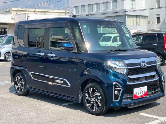 タントカスタムＸスタイルセレクション９型ナビ・ＴＶ・ＢＴ・ＤＶＤ・ＵＳＢ　全周囲カメラ　ドラレコ　衝突被害軽減ブレーキ　ＬＥＤヘッドライト＆ＬＥＤフォグランプ　オートライト　両側電動スライドドア　コーナーセンサー　シートヒーター　アルミ（千葉県）の中古車