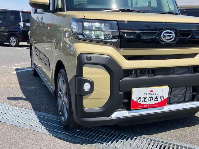 タントファンクロスターボターボエンジン　ルーフレール　１５インチアルミ　バックカメラ　両側パワスラ　シートヒーター　電動駐車ブレーキ　ＬＥＤライト＆フォグ　上下２段調節式デッキボード　コーナーセンサー　衝突被害軽減ブレーキ（千葉県）の中古車