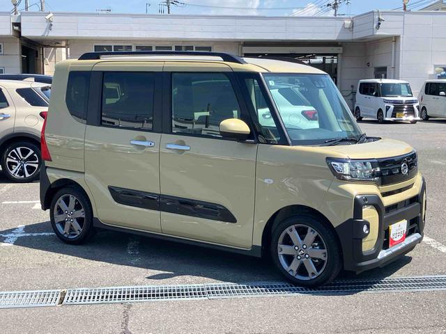 タントファンクロスターボターボエンジン　ルーフレール　１５インチアルミ　バックカメラ　両側パワスラ　シートヒーター　電動駐車ブレーキ　ＬＥＤライト＆フォグ　上下２段調節式デッキボード　コーナーセンサー　衝突被害軽減ブレーキ（千葉県）の中古車