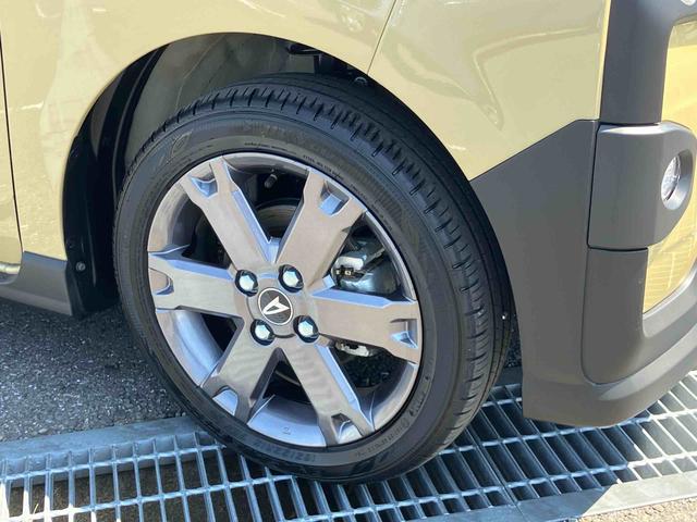 タントファンクロスターボターボエンジン　ルーフレール　１５インチアルミ　バックカメラ　両側パワスラ　シートヒーター　電動駐車ブレーキ　ＬＥＤライト＆フォグ　上下２段調節式デッキボード　コーナーセンサー　衝突被害軽減ブレーキ（千葉県）の中古車