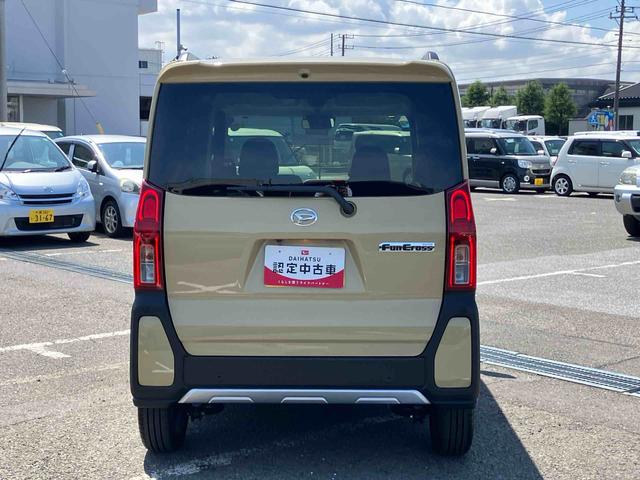 タントファンクロスターボターボエンジン　ルーフレール　１５インチアルミ　バックカメラ　両側パワスラ　シートヒーター　電動駐車ブレーキ　ＬＥＤライト＆フォグ　上下２段調節式デッキボード　コーナーセンサー　衝突被害軽減ブレーキ（千葉県）の中古車