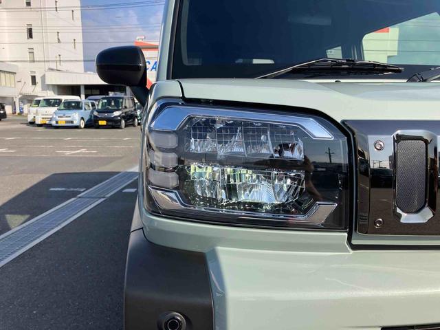 タフトＧターボ　ダーククロムベンチャー前後ダークガーニッシュ　ガラスルーフ　ルーフレール　１５インチアルミ　ＬＥＤヘッドライト＆フォグランプ　バックカメラ　シートヒーター　電動駐車ブレーキ　自動追従クルコン　衝突被害軽減ブレーキ（千葉県）の中古車