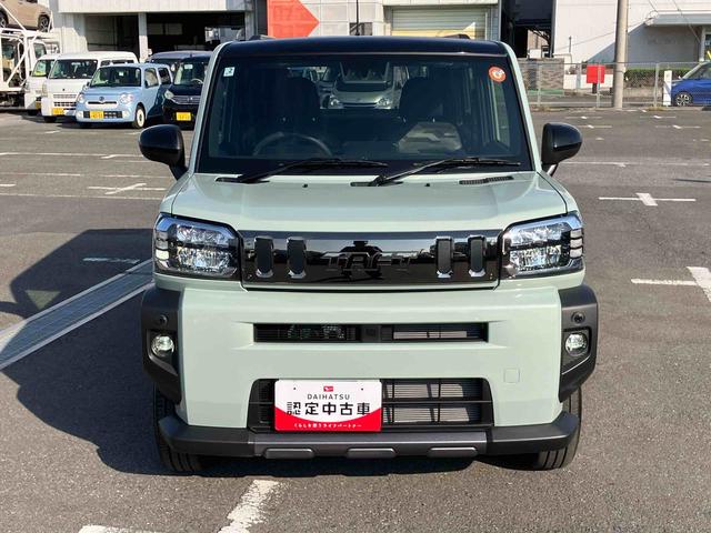 タフトＧターボ　ダーククロムベンチャー前後ダークガーニッシュ　ガラスルーフ　ルーフレール　１５インチアルミ　ＬＥＤヘッドライト＆フォグランプ　バックカメラ　シートヒーター　電動駐車ブレーキ　自動追従クルコン　衝突被害軽減ブレーキ（千葉県）の中古車