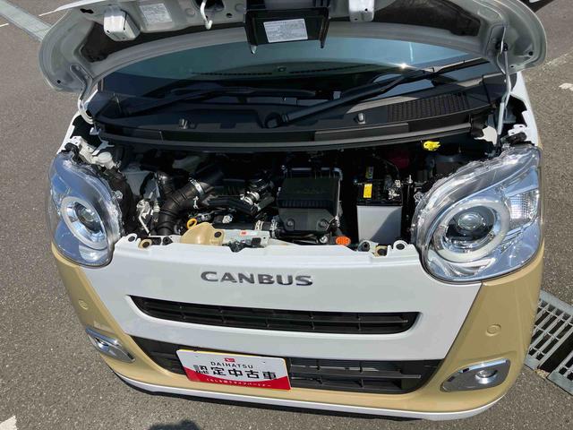 ムーヴキャンバスストライプスＧターボ両側電動スライドドア　ＬＥＤヘッドライト＆フォグランプ　シートヒーター　保温カップホルダー　電動駐車ブレーキ　バックカメラ　ステアリングスイッチ　自動追従クルコン　衝突被害軽減ブレーキ（千葉県）の中古車