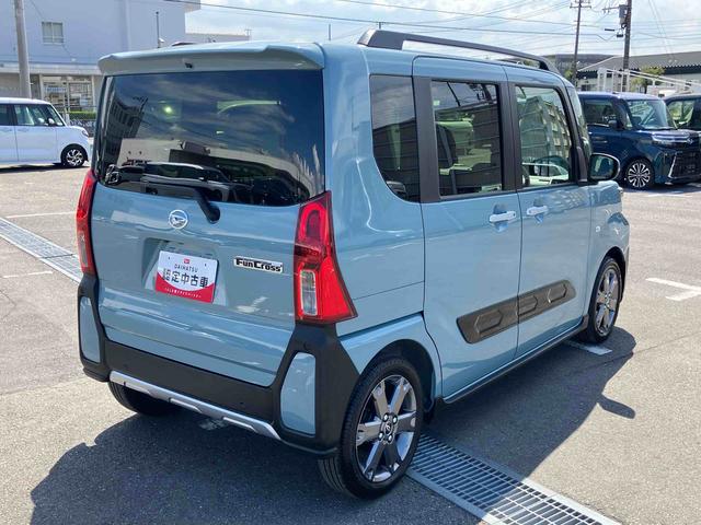 タントファンクロスターボルーフレール　１５インチアルミ　バックカメラ　両側電動スライドドア　シートヒーター　電動駐車ブレーキ　ＬＥＤライト＆フォグ　上下２段調節式デッキボード　コーナーセンサー　衝突被害軽減ブレーキ（千葉県）の中古車