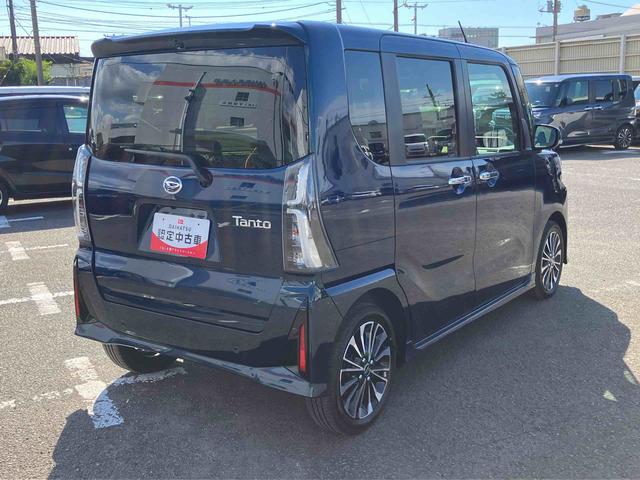 タントカスタムＲＳターボエンジン　１５インチアルミ　バックカメラ　両側電動スライドドア　シートヒーター　電動駐車ブレーキ　ＬＥＤライト＆フォグ　上下２段調節式デッキボード　コーナーセンサー　衝突被害軽減ブレーキ（千葉県）の中古車