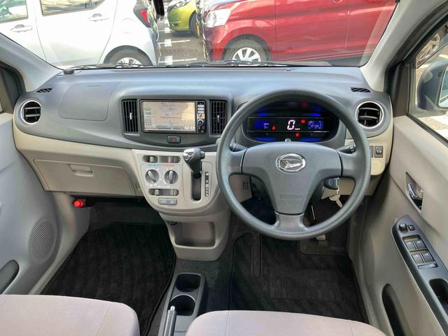 ミライースX スマートセレクションSAナビ/BT/DTV/CD/DVD/バックカメラ 14インチアルミ メッキグリル 電動格納ドアミラー キーレスエントリー プライバシーガラス リヤシートヘッドレスト 横滑り防止装置 衝突被害軽減ブレーキ(千葉県)の中古車