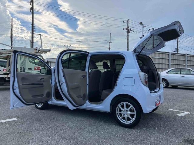 ミライースX スマートセレクションSAナビ/BT/DTV/CD/DVD/バックカメラ 14インチアルミ メッキグリル 電動格納ドアミラー キーレスエントリー プライバシーガラス リヤシートヘッドレスト 横滑り防止装置 衝突被害軽減ブレーキ(千葉県)の中古車