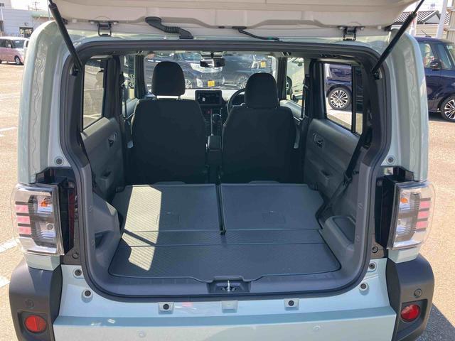 タフトＧターボ　ダーククロムベンチャー前後ダークガーニッシュ　ガラスルーフ　ルーフレール　１５インチアルミ　ＬＥＤヘッドライト＆フォグランプ　バックカメラ　シートヒーター　電動駐車ブレーキ　自動追従クルコン　衝突被害軽減ブレーキ（千葉県）の中古車