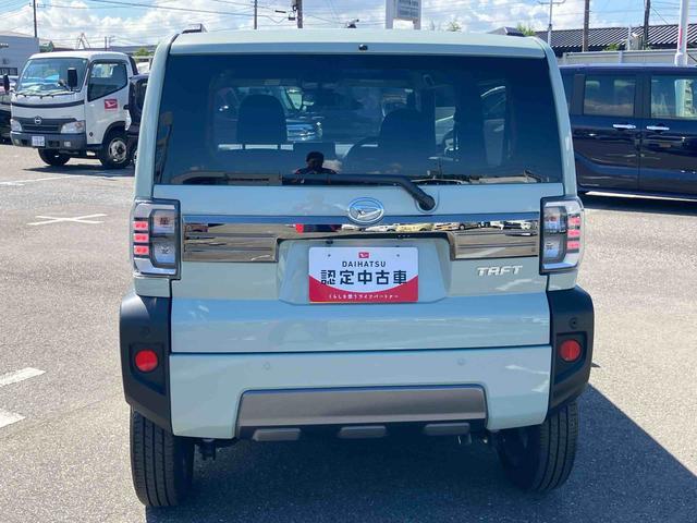 タフトＧターボ　ダーククロムベンチャー前後ダークガーニッシュ　ガラスルーフ　ルーフレール　１５インチアルミ　ＬＥＤヘッドライト＆フォグランプ　バックカメラ　シートヒーター　電動駐車ブレーキ　自動追従クルコン　衝突被害軽減ブレーキ（千葉県）の中古車