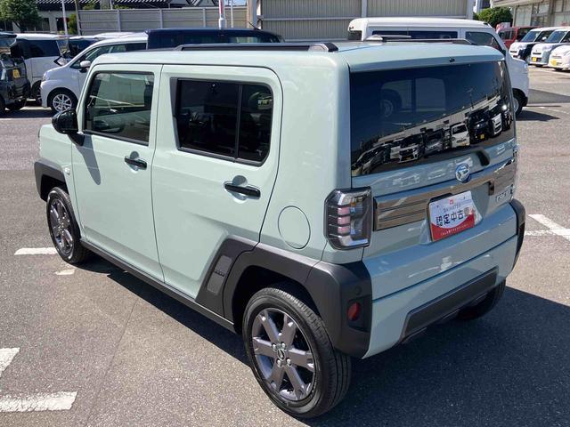 タフトＧターボ　ダーククロムベンチャー前後ダークガーニッシュ　ガラスルーフ　ルーフレール　１５インチアルミ　ＬＥＤヘッドライト＆フォグランプ　バックカメラ　シートヒーター　電動駐車ブレーキ　自動追従クルコン　衝突被害軽減ブレーキ（千葉県）の中古車