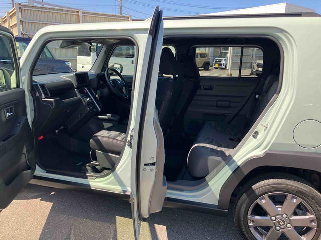 タフトＧターボ　ダーククロムベンチャー前後ダークガーニッシュ　ガラスルーフ　ルーフレール　１５インチアルミ　ＬＥＤヘッドライト＆フォグランプ　バックカメラ　シートヒーター　電動駐車ブレーキ　自動追従クルコン　衝突被害軽減ブレーキ（千葉県）の中古車