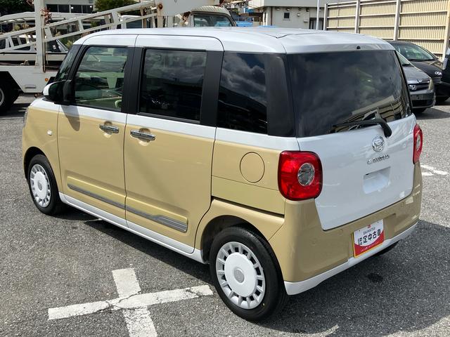 ムーヴキャンバスストライプスＧターボ両側電動スライドドア　ＬＥＤヘッドライト＆フォグランプ　シートヒーター　保温カップホルダー　電動駐車ブレーキ　バックカメラ　ステアリングスイッチ　自動追従クルコン　衝突被害軽減ブレーキ（千葉県）の中古車