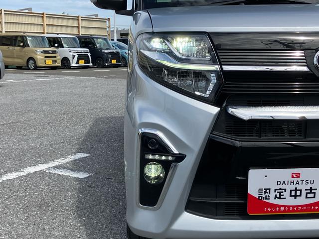 タントカスタムＲＳターボ　ディスプレイオーディオ　バックカメラ　ＥＴＣ　駐車支援システム　１５インチアルミ　両側パワスラ　シートヒーター　ＬＥＤライト＆フォグ　自動追従クルコン　コーナーセンサー　衝突被害軽減ブレーキ（千葉県）の中古車
