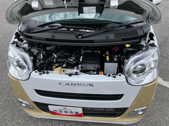 ムーヴキャンバスストライプスＧターボ両側電動スライドドア　ＬＥＤヘッドライト＆フォグランプ　シートヒーター　保温カップホルダー　電動駐車ブレーキ　バックカメラ　ステアリングスイッチ　自動追従クルコン　衝突被害軽減ブレーキ（千葉県）の中古車