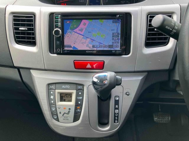 ムーヴカスタム　ＲＳターボ　ナビ／ワンセグＴＶ／ＤＶＤ／ＵＳＢ　バックカメラ　ＥＴＣ　ＭＯＭＯ製革巻きステアリング　トップシェイドガラス　オートライト　ＨＩＤヘッドライト　フォグランプ　オートエアコン　キーフリー　アルミ（千葉県）の中古車