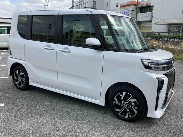 タントカスタムＸバックカメラ　左側電動スライドドア　シートヒーター　電動パーキングブレーキ　ＬＥＤヘッドライト　オートライト　オートエアコン　上下２段調節式デッキボード　コーナーセンサー　衝突被害軽減ブレーキ（千葉県）の中古車