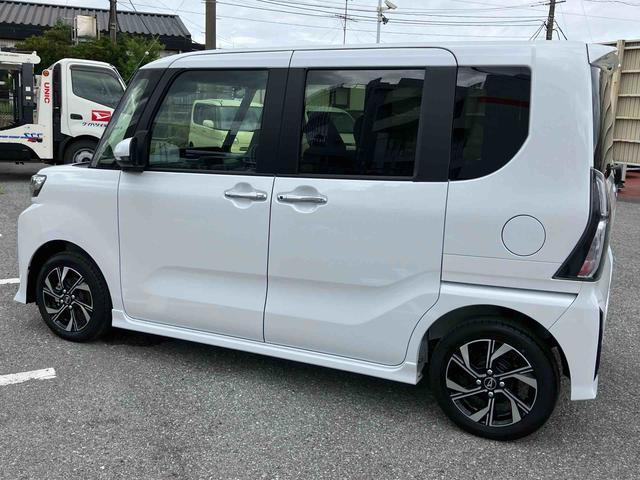 タントカスタムＸバックカメラ　左側電動スライドドア　シートヒーター　電動パーキングブレーキ　ＬＥＤヘッドライト　オートライト　オートエアコン　上下２段調節式デッキボード　コーナーセンサー　衝突被害軽減ブレーキ（千葉県）の中古車
