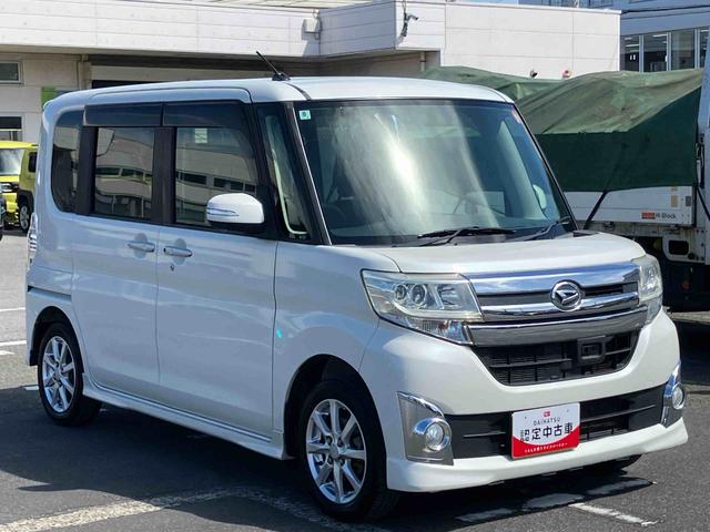 タントカスタムＸ　スマートセレクションＳＡ８型ナビ／ＴＶ／ＢＴ／ＤＶＤ／ＵＳＢ　バックカメラ　衝突被害軽減ブレーキ　オートライト　ＬＥＤヘッドランプ　フォグランプ　左側電動スライドドア　アルミホイール　キーフリーシステム　アイドリングストップ（千葉県）の中古車