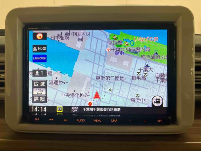 アルトラパンＸパノラマカメラ連動８インチフルセグナビ　フロント．リヤ２カメラドライブレコーダー　運転席シートヒーター　照明．バニティーミラー付き左右サンバイザー　アイドリングストップ　チルトステアリング（千葉県）の中古車