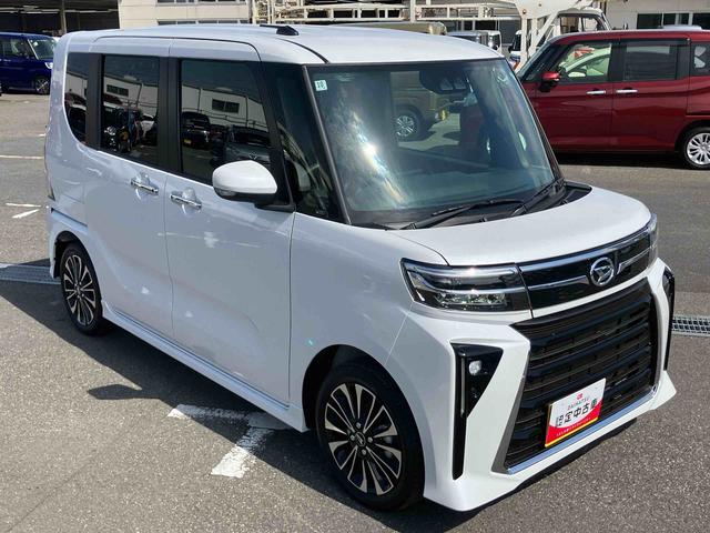 タントカスタムＲＳターボ　９インチディスプレイオーディオ　１５インチアルミ　両側電動スライド　シートヒーター　電動駐車ブレーキ　ＬＥＤライト＆フォグ　上下２段調節式デッキボード　コーナーセンサー　衝突被害軽減ブレーキ（千葉県）の中古車