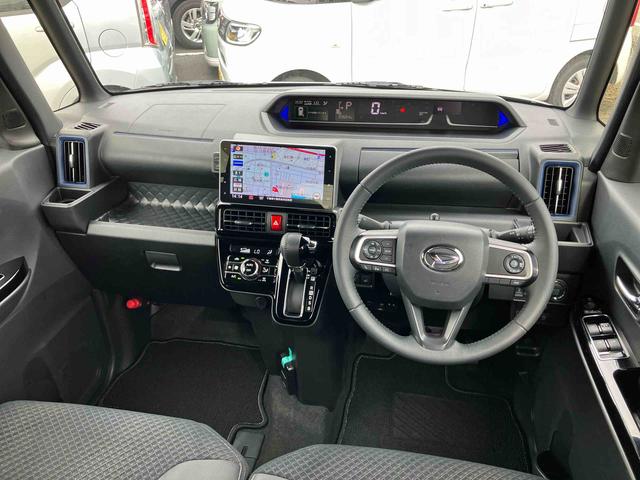 タントカスタムRSスタイルセレクション 4WDターボ 9型ナビ/BT/TV/DISC/全周囲カメラ/ステアスイッチ 前後ドラレコ ETC 両側パワスラ 15インチアルミ LEDヘッド&フォグランプ シートヒーター クルコン 衝突被害軽減ブレーキ(千葉県)の中古車