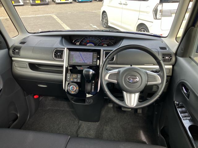 タントカスタムＲＳターボ　ナビ／ＢＴ／ＤＴＶ／ＣＤ／ＤＶＤ　両側電動スライドドア　１５インチアルミ　ＬＥＤヘッドライト＆フォグランプ　プッシュボタンスターター　オート格納ドアミラー　横滑り防止装置　アイドリングストップ（千葉県）の中古車