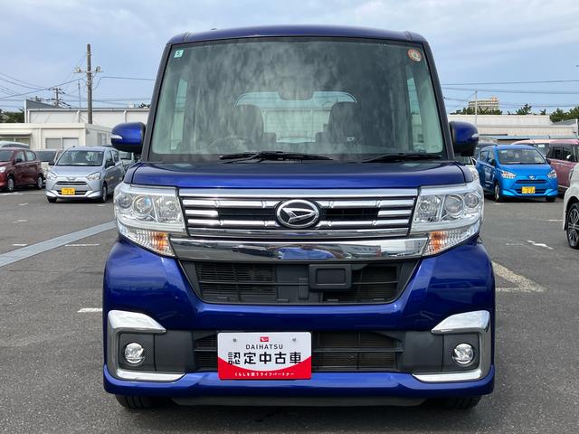 タントカスタムＲＳターボ　ナビ／ＢＴ／ＤＴＶ／ＣＤ／ＤＶＤ　両側電動スライドドア　１５インチアルミ　ＬＥＤヘッドライト＆フォグランプ　プッシュボタンスターター　オート格納ドアミラー　横滑り防止装置　アイドリングストップ（千葉県）の中古車