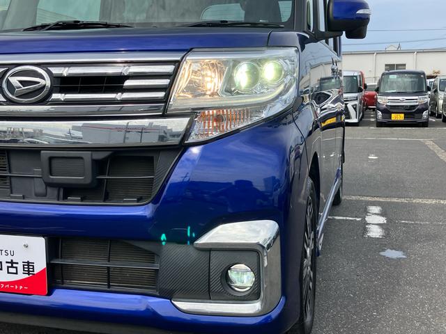 タントカスタムＲＳターボ　ナビ／ＢＴ／ＤＴＶ／ＣＤ／ＤＶＤ　両側電動スライドドア　１５インチアルミ　ＬＥＤヘッドライト＆フォグランプ　プッシュボタンスターター　オート格納ドアミラー　横滑り防止装置　アイドリングストップ（千葉県）の中古車