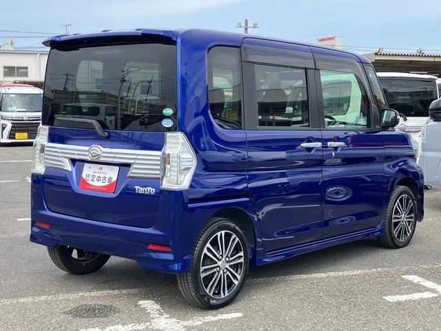 タントカスタムＲＳターボ　ナビ／ＢＴ／ＤＴＶ／ＣＤ／ＤＶＤ　両側電動スライドドア　１５インチアルミ　ＬＥＤヘッドライト＆フォグランプ　プッシュボタンスターター　オート格納ドアミラー　横滑り防止装置　アイドリングストップ（千葉県）の中古車