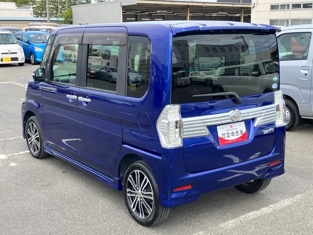 タントカスタムＲＳターボ　ナビ／ＢＴ／ＤＴＶ／ＣＤ／ＤＶＤ　両側電動スライドドア　１５インチアルミ　ＬＥＤヘッドライト＆フォグランプ　プッシュボタンスターター　オート格納ドアミラー　横滑り防止装置　アイドリングストップ（千葉県）の中古車