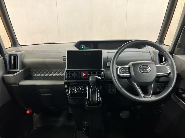 タントカスタムＲＳバックカメラ連動９インチフルセグナビ　ＵＳＢ接続　ブルートゥース対応　フロント．リヤドライブレコーダー連動　ＥＴＣ　前席シートヒーター　バックドア大型スポイラー　バックドアメッキセンターガーニッシュ（千葉県）の中古車