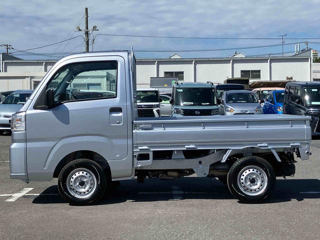 ハイゼットトラックスタンダード荷台三方開　オートライト　オートハイビーム　前後コーナーセンサー　衝突被害軽減ブレーキ　横滑防止装置　アイドリングストップ　マニュアルエアコン　ハロゲンヘッドランプ　バッテリーカバー　ＡＭ／ＦＭラジオ（千葉県）の中古車